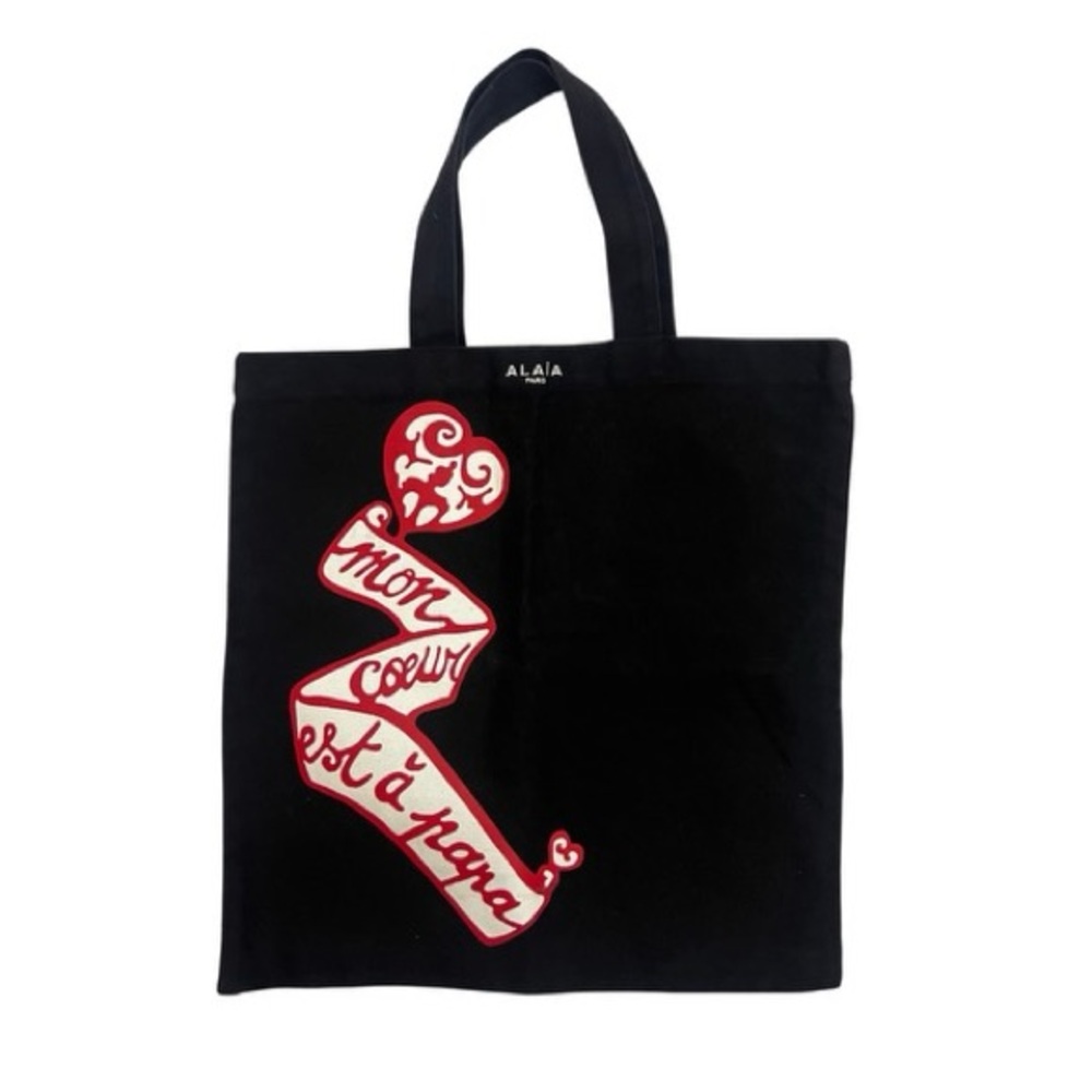 Alaia “Mon Coeur Est à Papa” Cotton Tote - Rare & Limited Edition